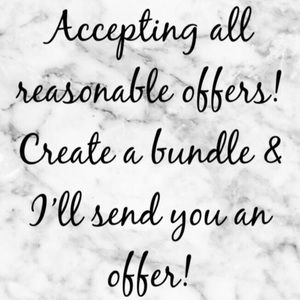 PLEASE DONT HESITATE TO “OFFER” OR “ADD TO BUNDLE”